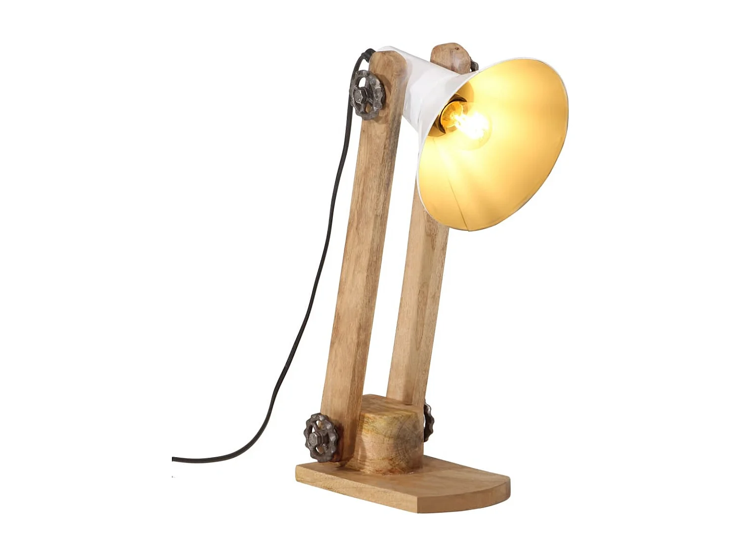 Lampe de bureau 25 W blanc 23x13x52 cm E27 FR734423