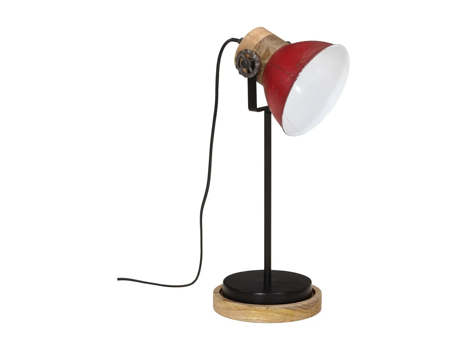Lampe de bureau 25 W rouge délavé 17x17x50 cm E27 FR300502