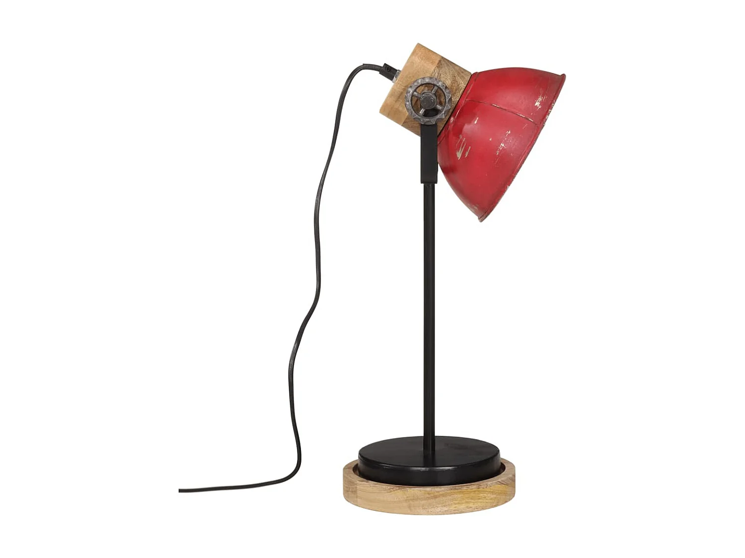 Lampe de bureau 25 W rouge délavé 17x17x50 cm E27 FR300502