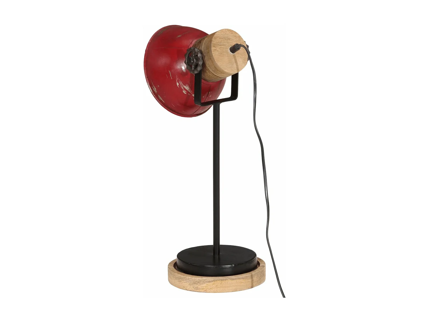 Lampe de bureau 25 W rouge délavé 17x17x50 cm E27 FR300502