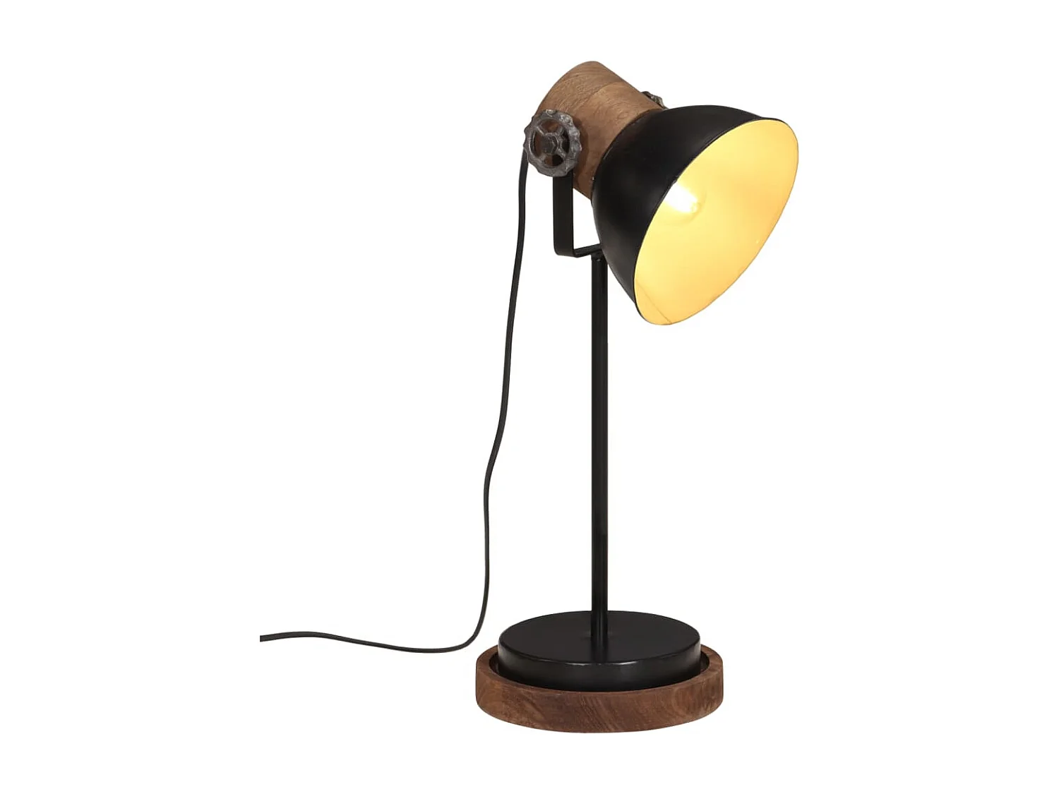 Lampe de bureau 25 W noir 17x17x50 cm E27 FR100050