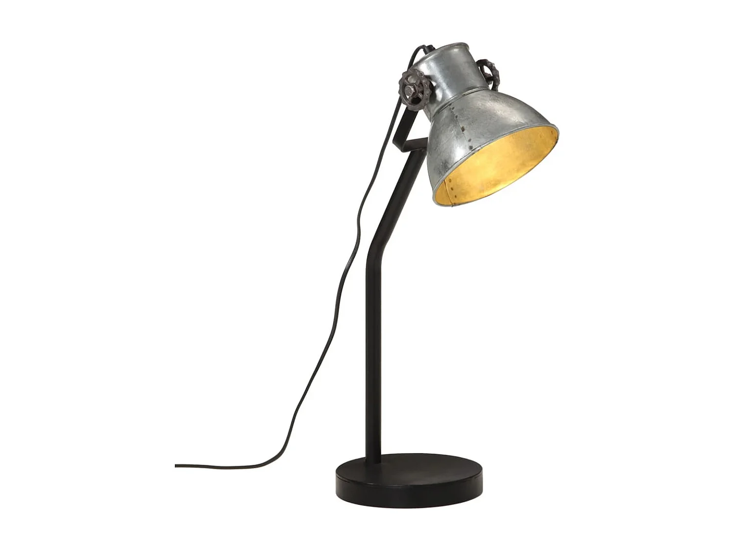Lampe de bureau 25 W argent vintage 17x17x60 cm E27 FR128415