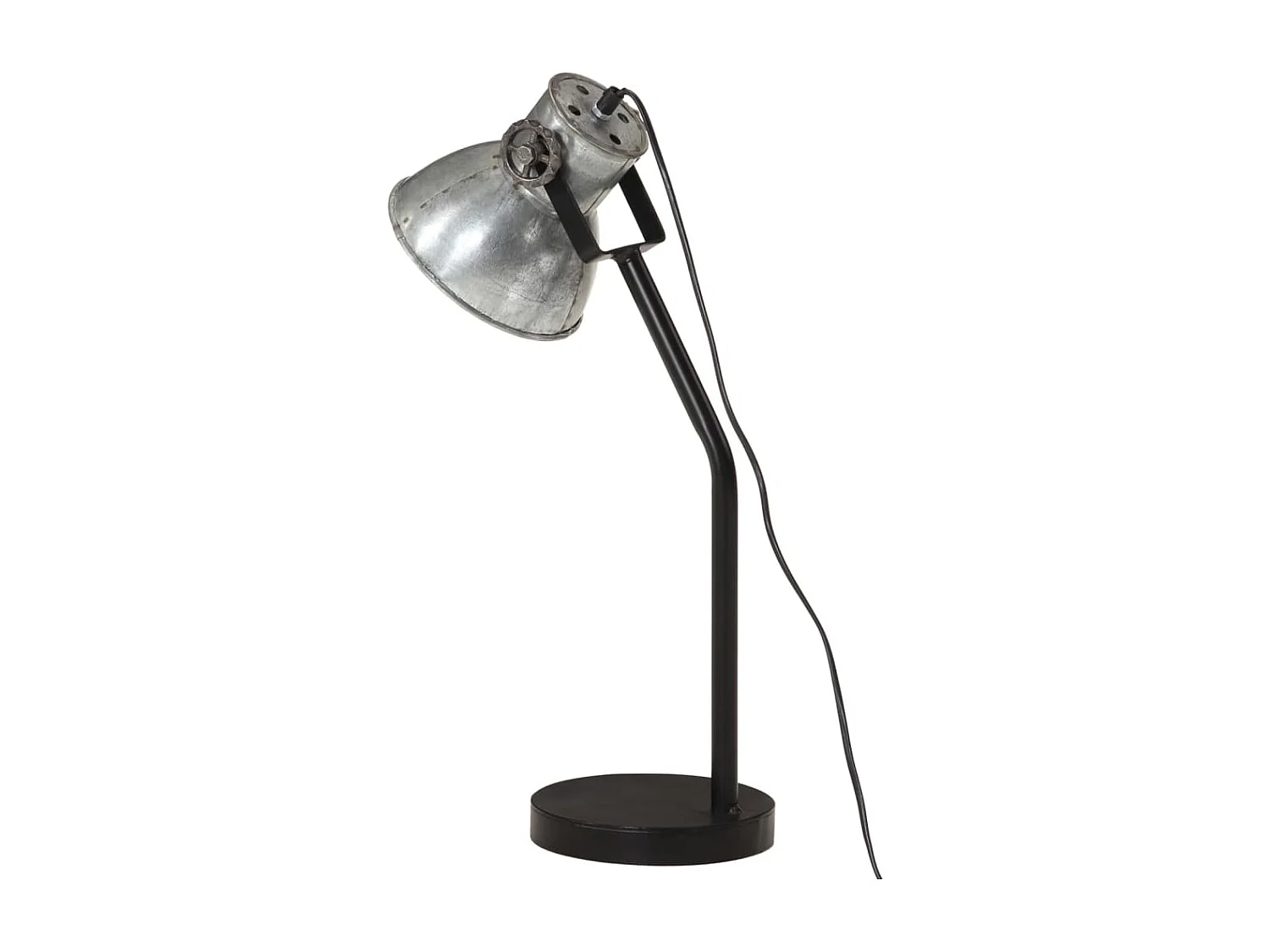 Lampe de bureau 25 W argent vintage 17x17x60 cm E27 FR128415