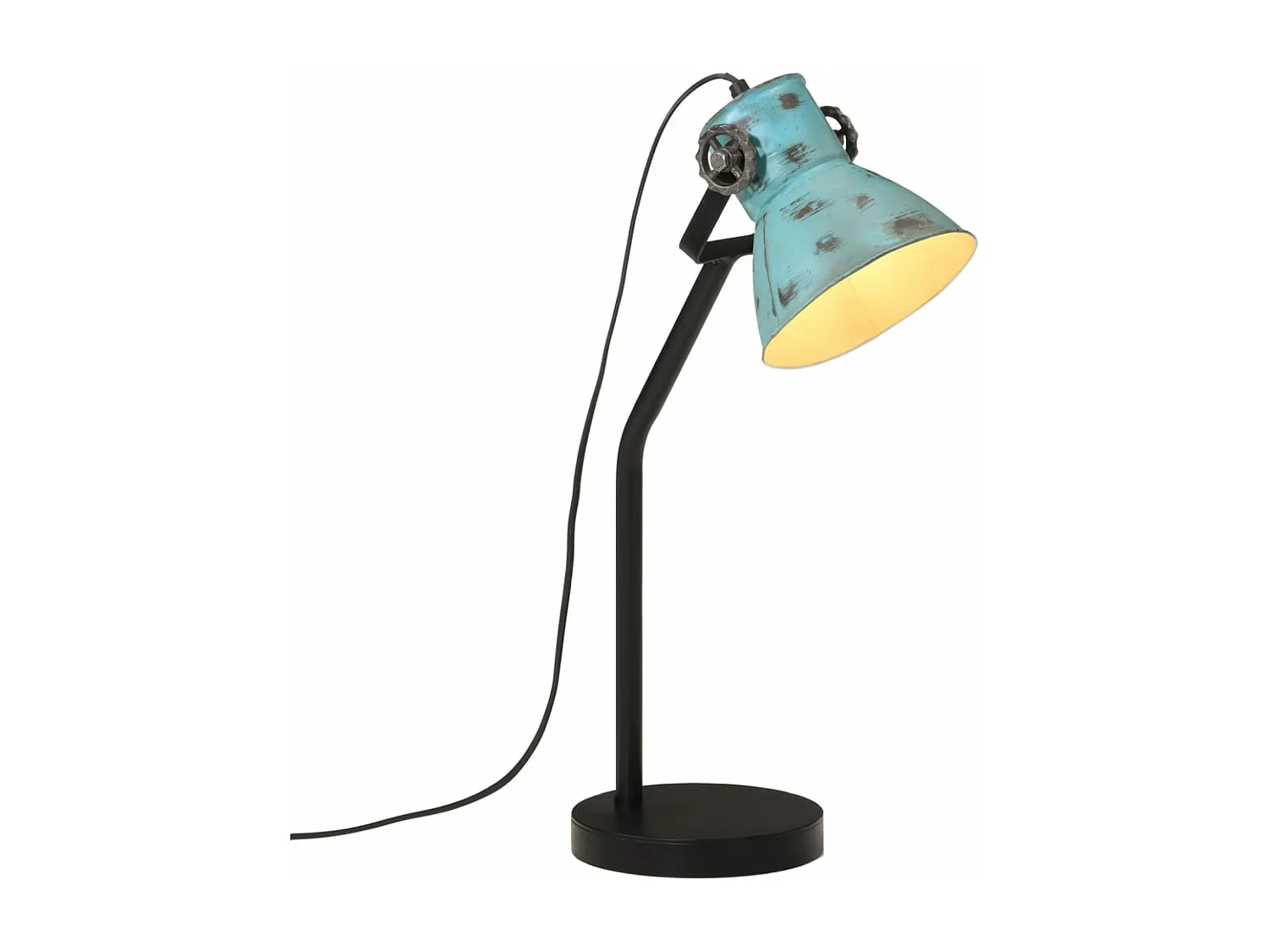 Lampe de bureau 25 W bleu délavé 17x17x60 cm E27 FR319706