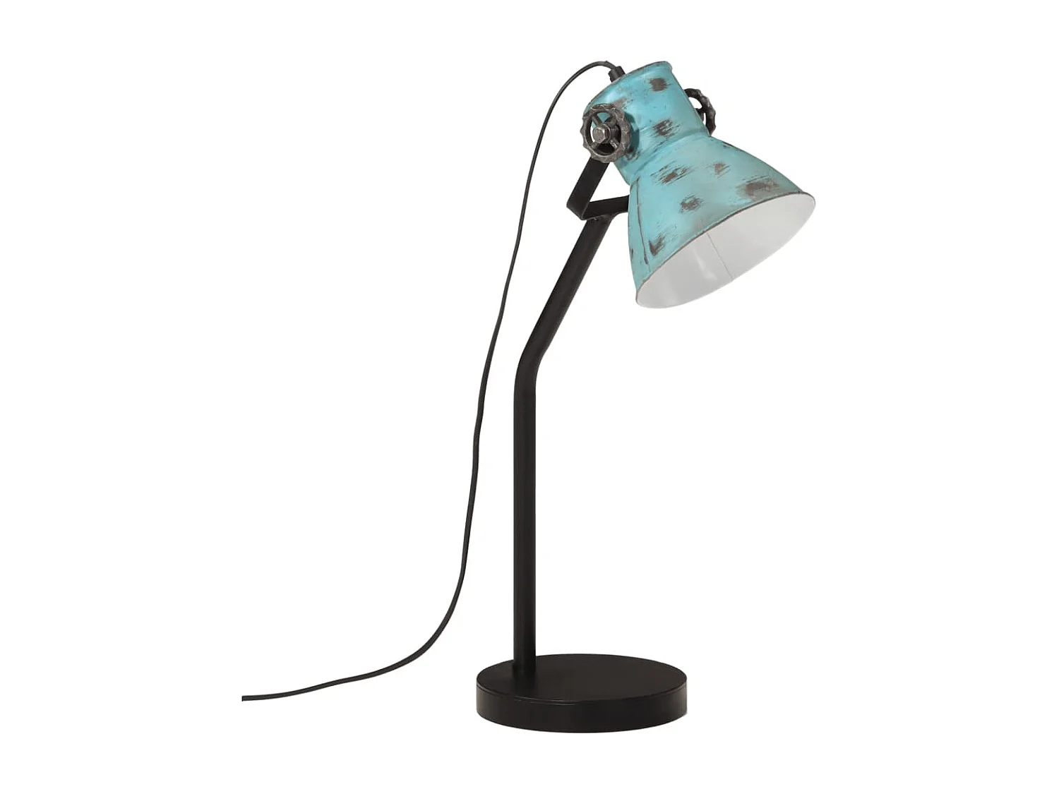 Lampe de bureau 25 W bleu délavé 17x17x60 cm E27 FR319706