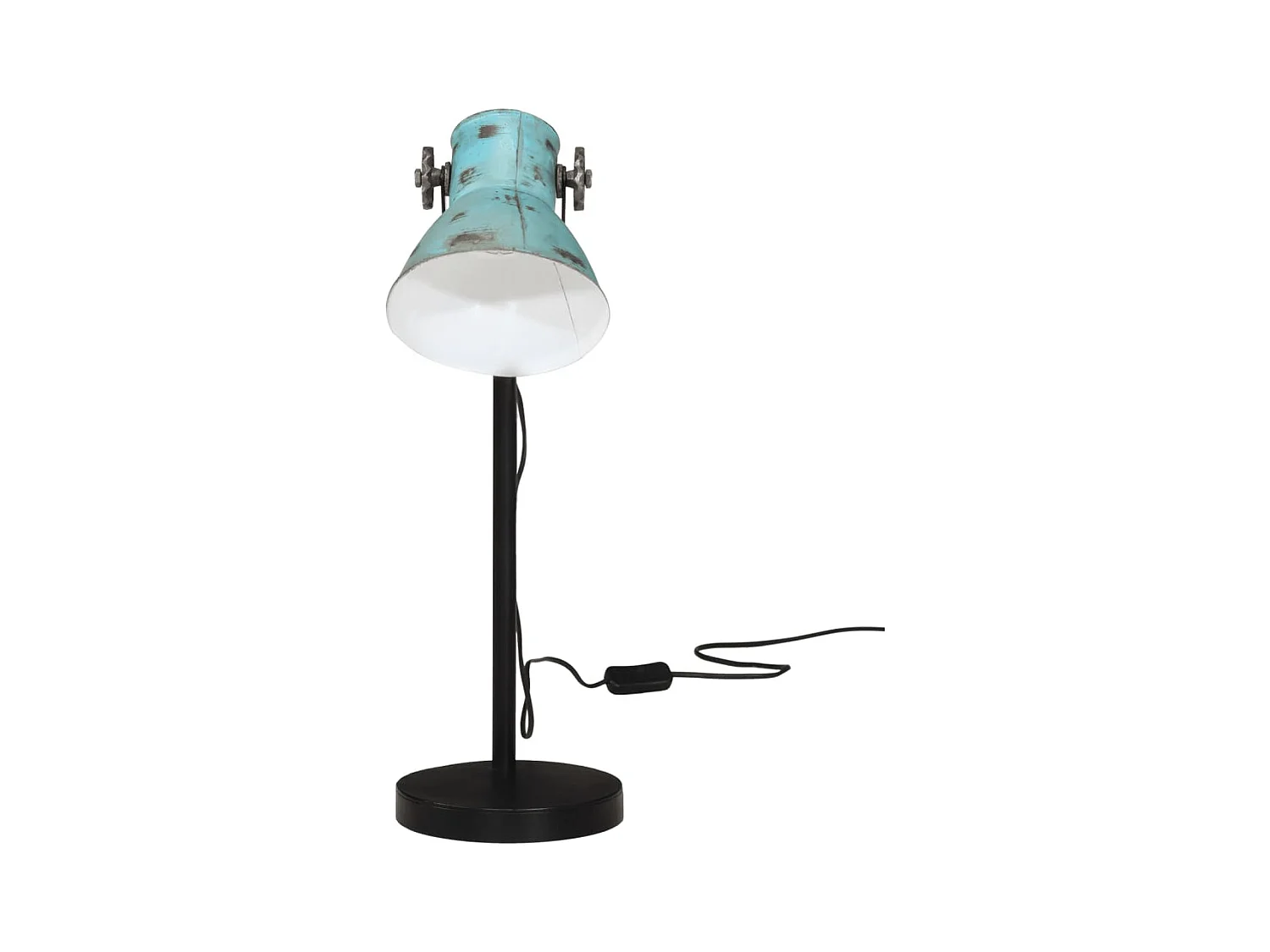 Lampe de bureau 25 W bleu délavé 17x17x60 cm E27 FR319706