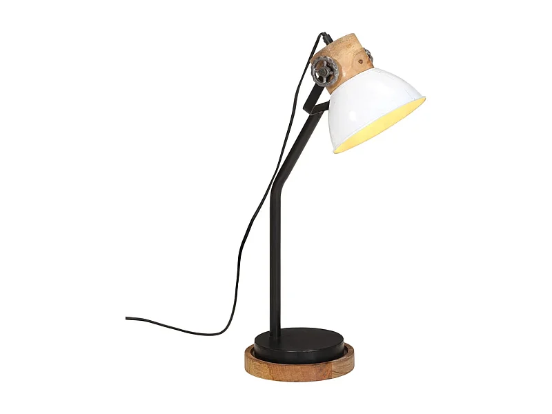 Bureaulamp 25 W E27 18x18x60 cm wit BE483909