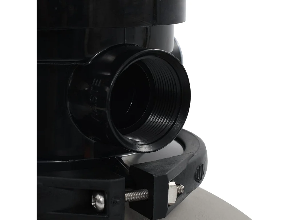 Filtre à sable pour piscine avec vanne 4 positions Gris 350 mm FR884679