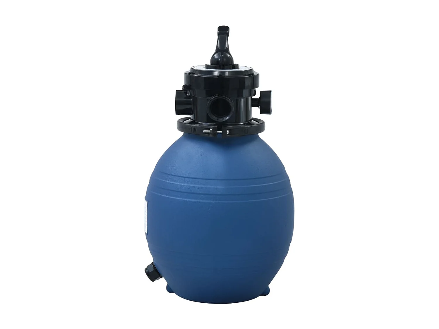 Filtre à sable pour piscine avec vanne 4 positions Bleu 300 mm FR340558