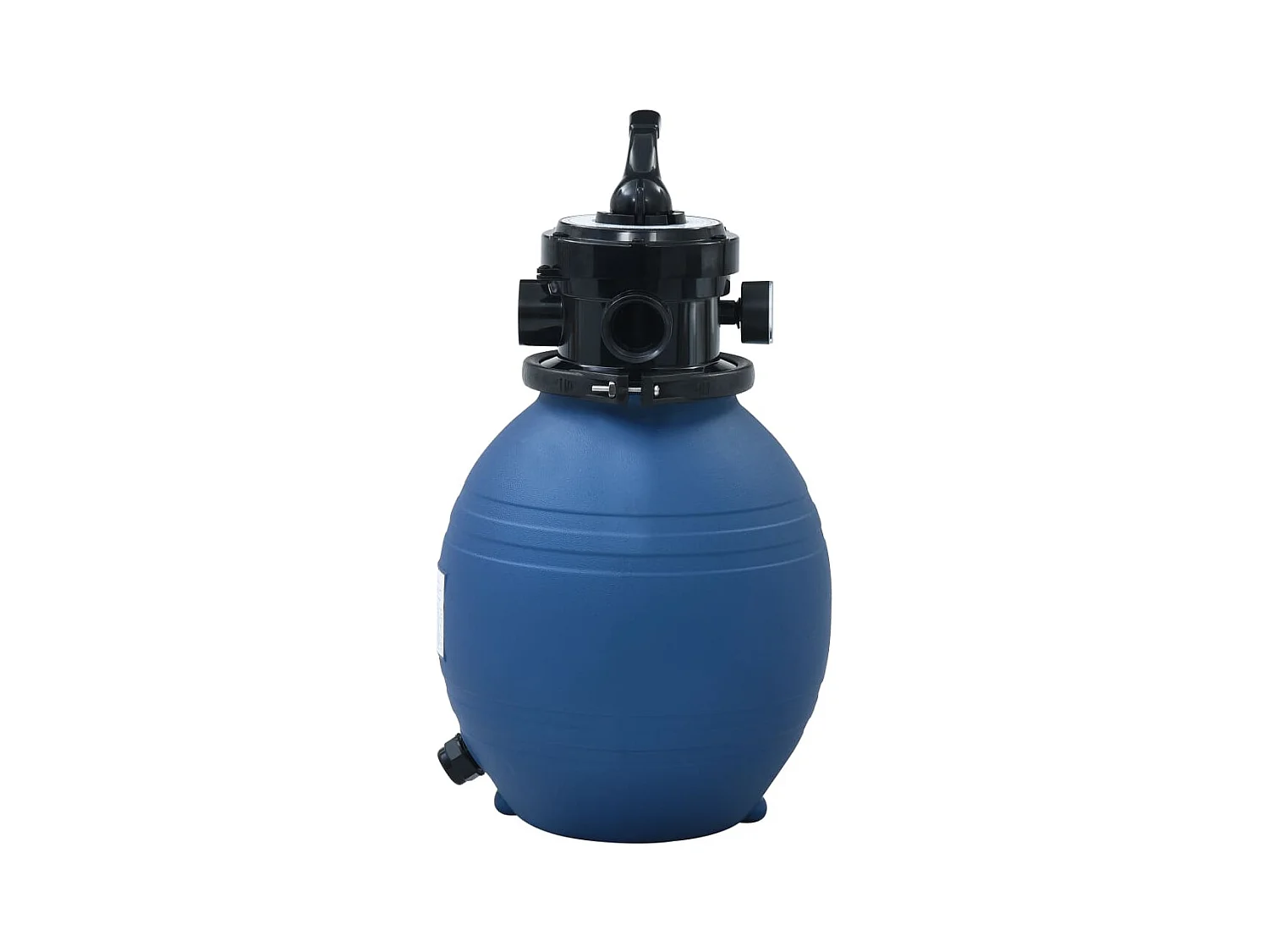 Filtre à sable pour piscine avec vanne 4 positions Bleu 300 mm FR340558