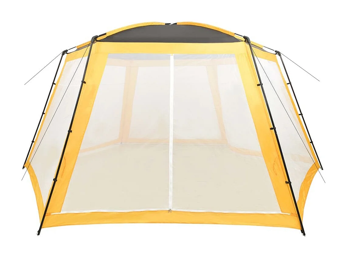 Carpa para piscina de tela amarilla 660x580x250 cm ES575198