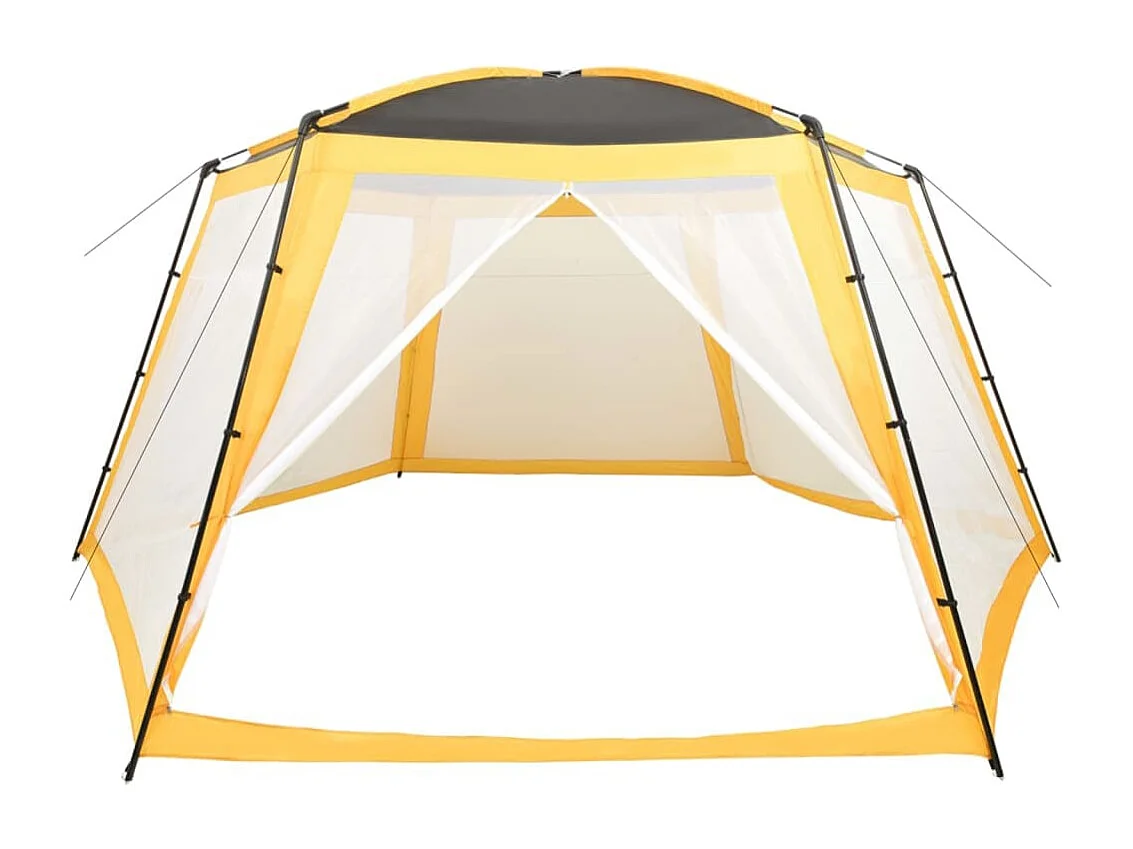 Carpa para piscina de tela amarilla 660x580x250 cm ES575198