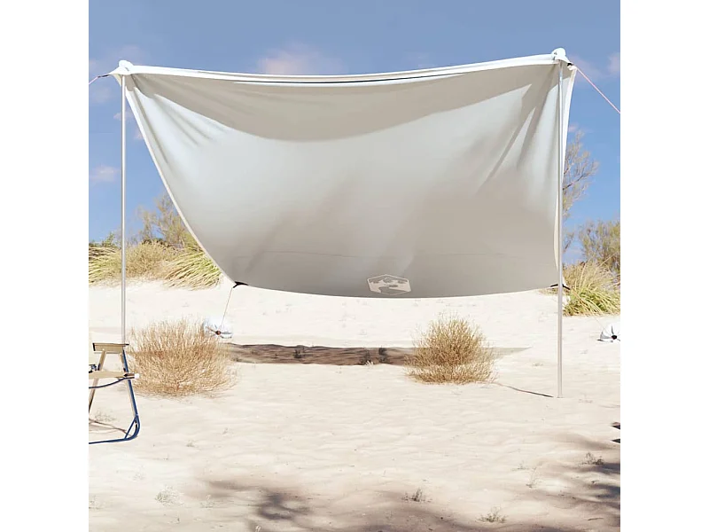 Strandluifel met zandankers 304x300 cm grijs BE647196