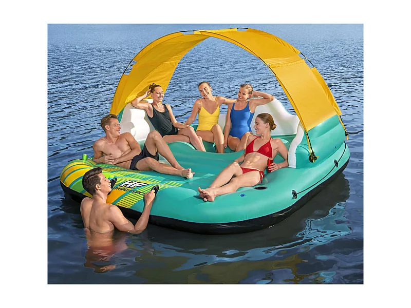 Île de piscine gonflable 5 personnes Sunny Lounge 291x265x83cm FR189165