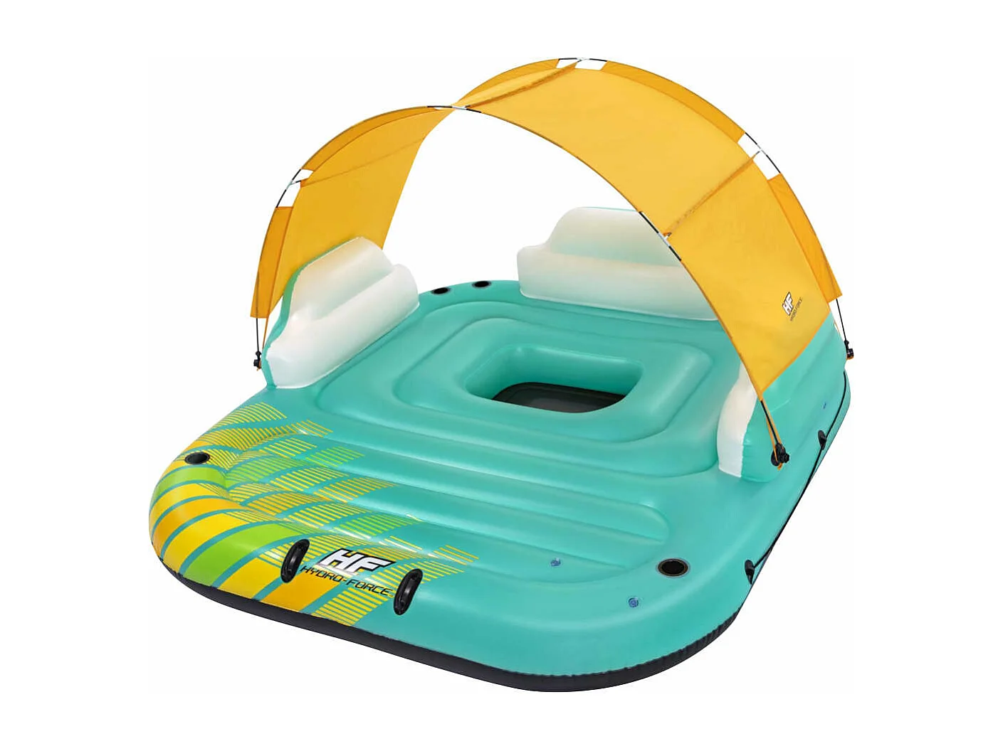 Île de piscine gonflable 5 personnes Sunny Lounge 291x265x83cm FR189165