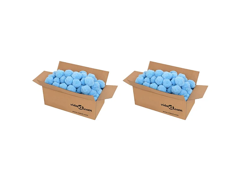 Boules anti-bactériennes filtrantes de piscine bleu 1400 g PE FR656281