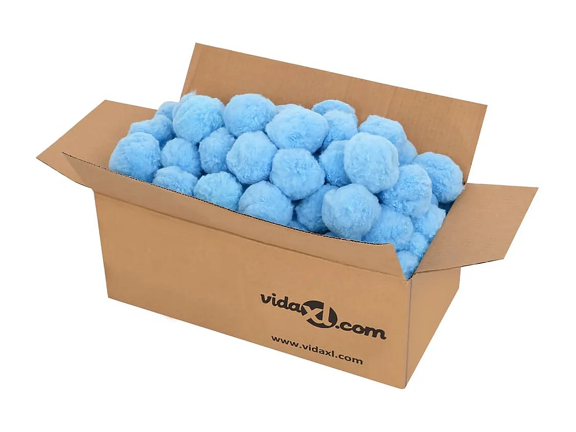 Boules anti-bactériennes filtrantes de piscine bleu 1400 g PE FR656281