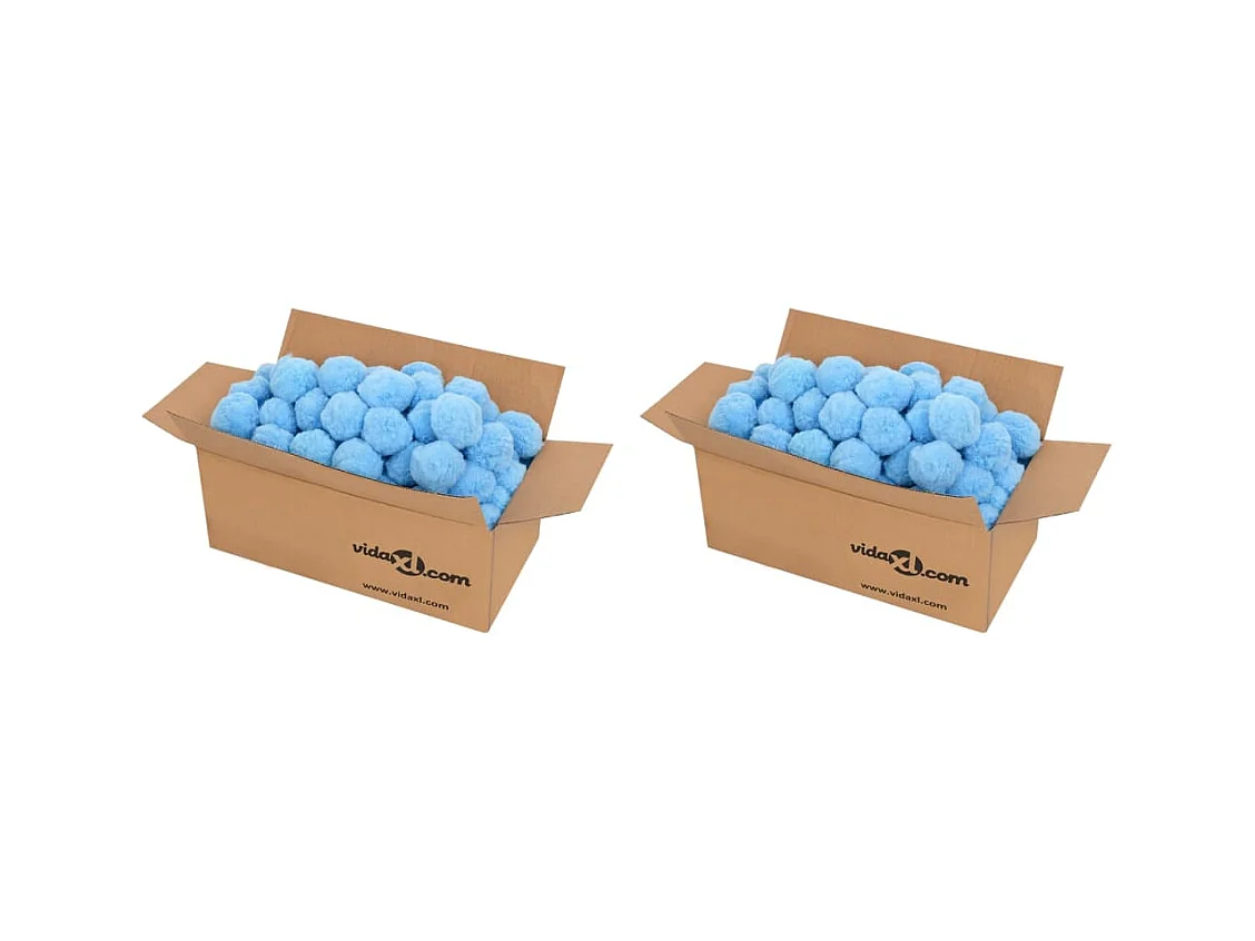 Bolas filtro de piscina antibacterias azul 1400 g polietileno ES704518
