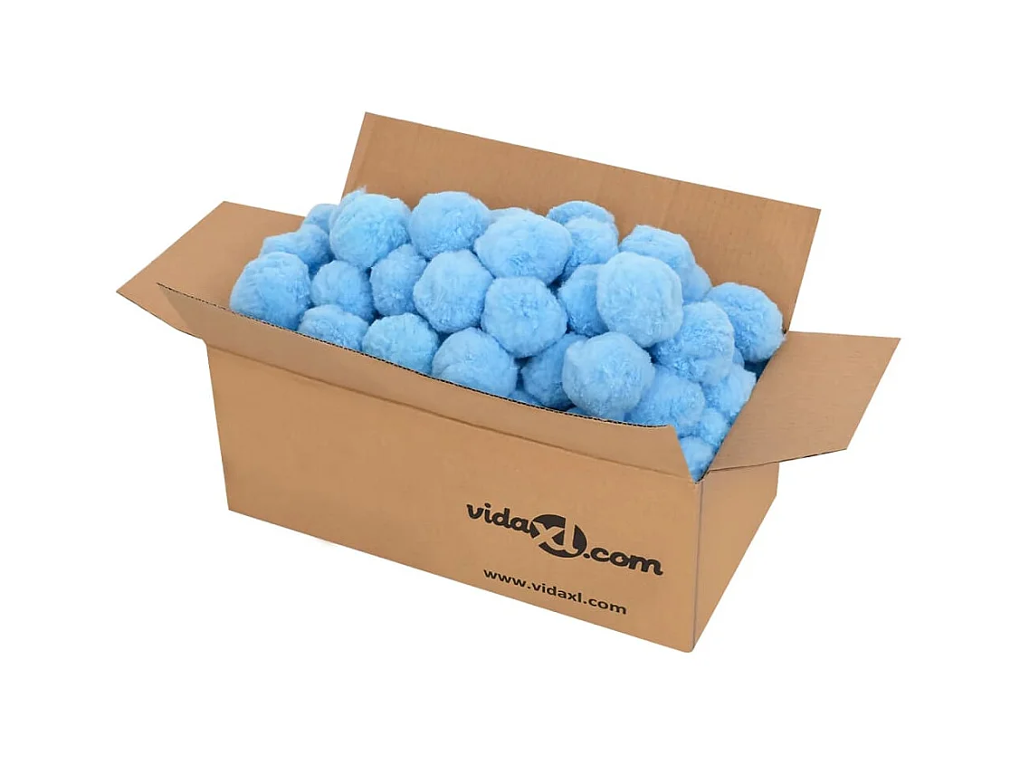 Bolas filtro de piscina antibacterias azul 1400 g polietileno ES704518