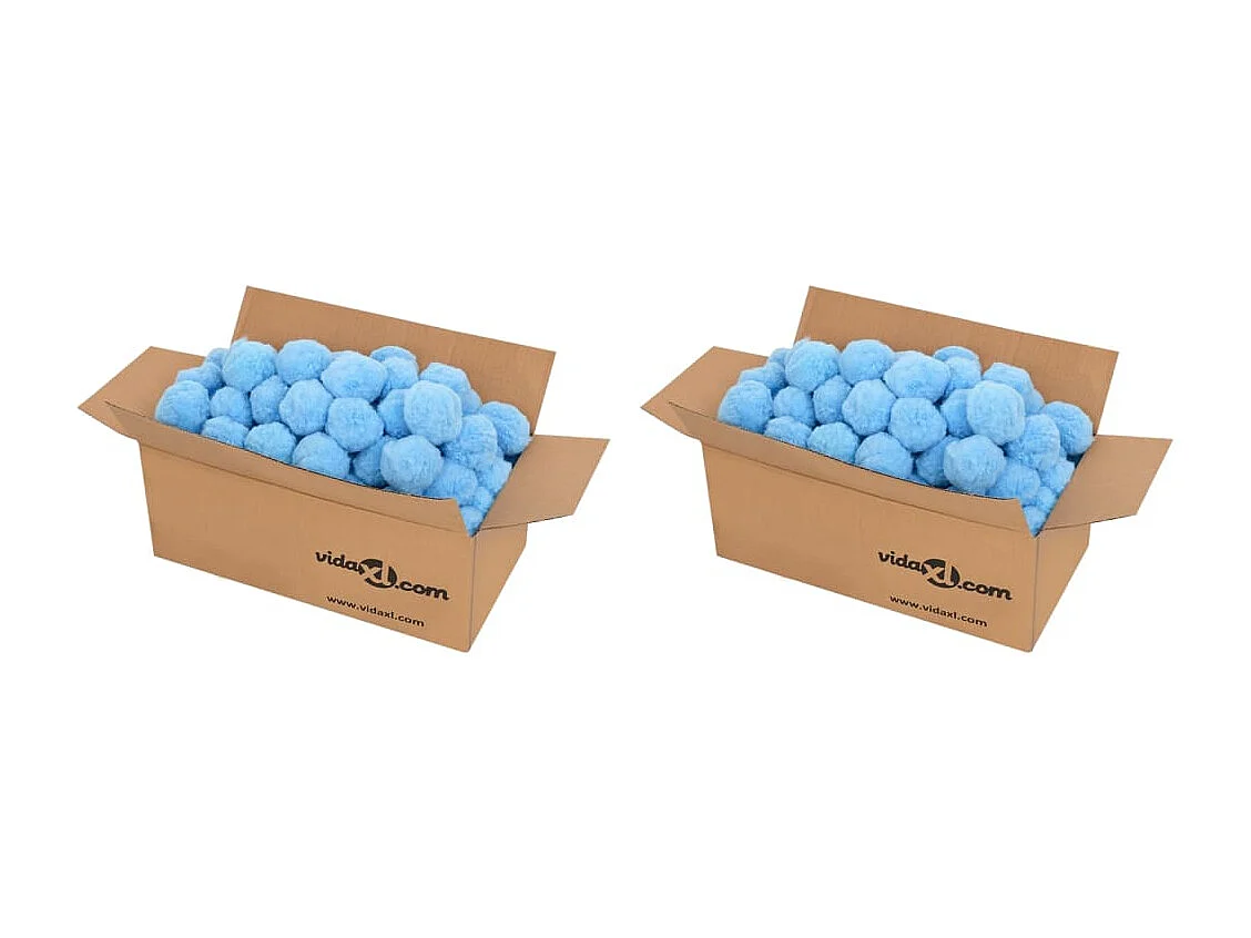 Bolas filtro de piscina antibacterias azul 1400 g polietileno ES704518