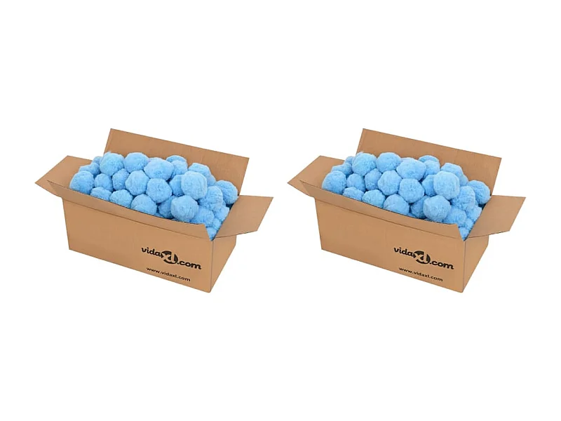 Bolas filtro de piscina antibacterias azul 1400 g polietileno ES704518