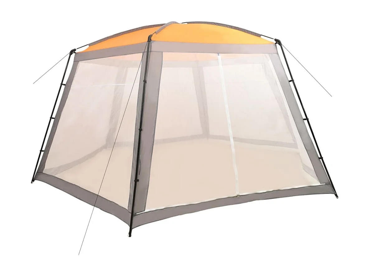 Carpa para piscina de tela gris 660x580x250 cm ES793207