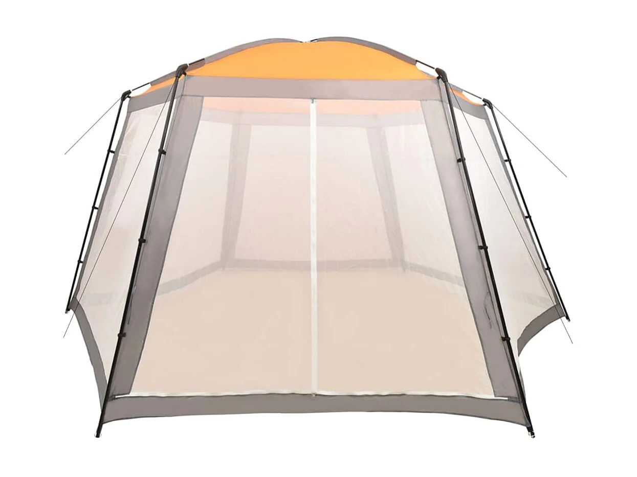 Carpa para piscina de tela gris 660x580x250 cm ES793207