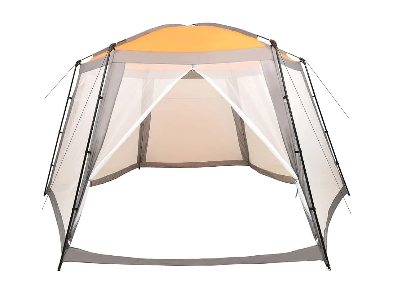Carpa para piscina de tela gris 660x580x250 cm ES793207