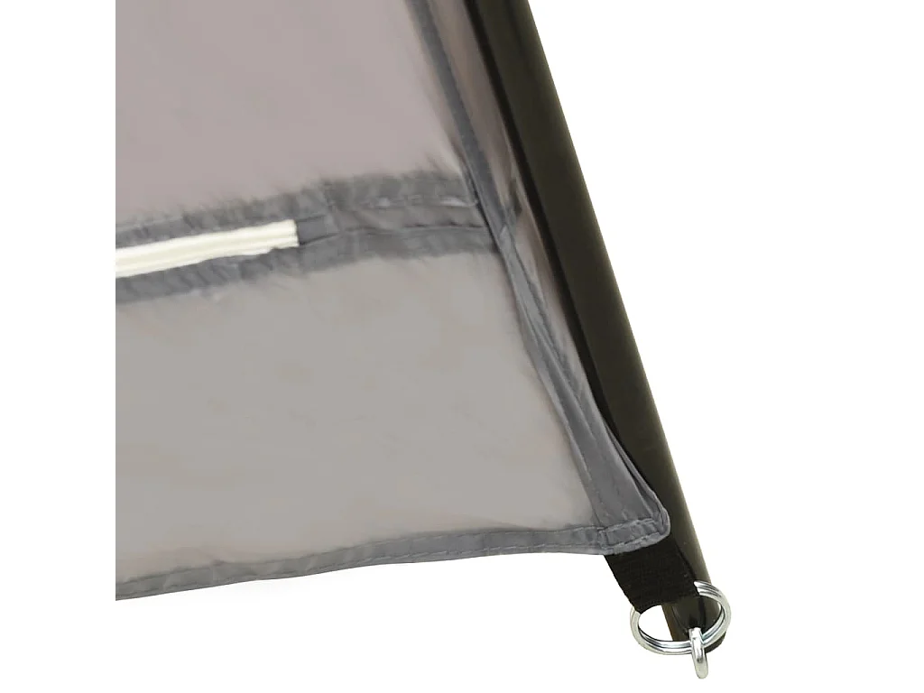 Carpa para piscina de tela gris 660x580x250 cm ES793207