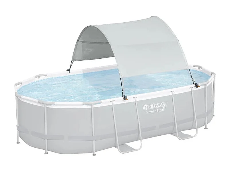 Auvent de piscine hors sol Blanc FR132870