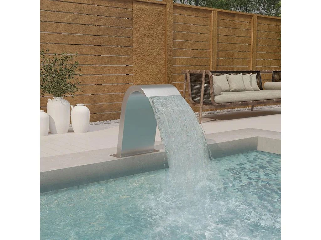 Fontaine de piscine 50x30x60 cm Acier inoxydable FR266101
