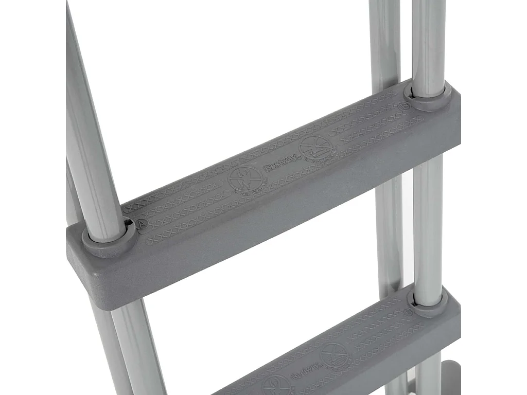 Flowclear Escalera de piscina de seguridad 4 escalones 122 cm ES789368