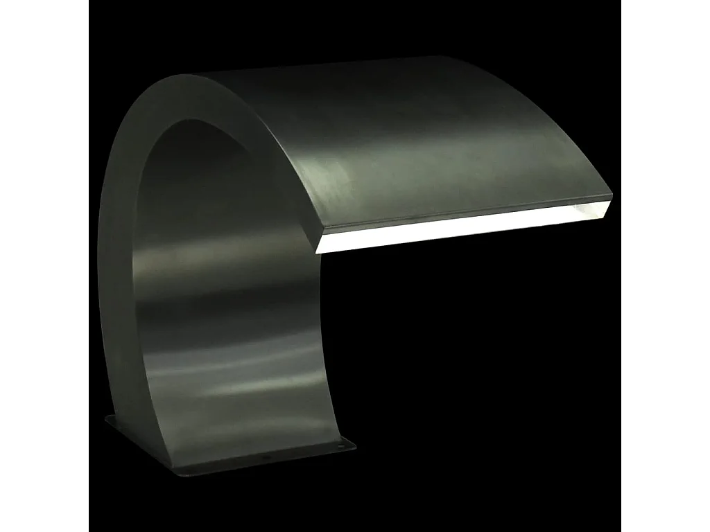 Fontaine de piscine avec LED Acier inoxydable 30x60x45 cm FR563468