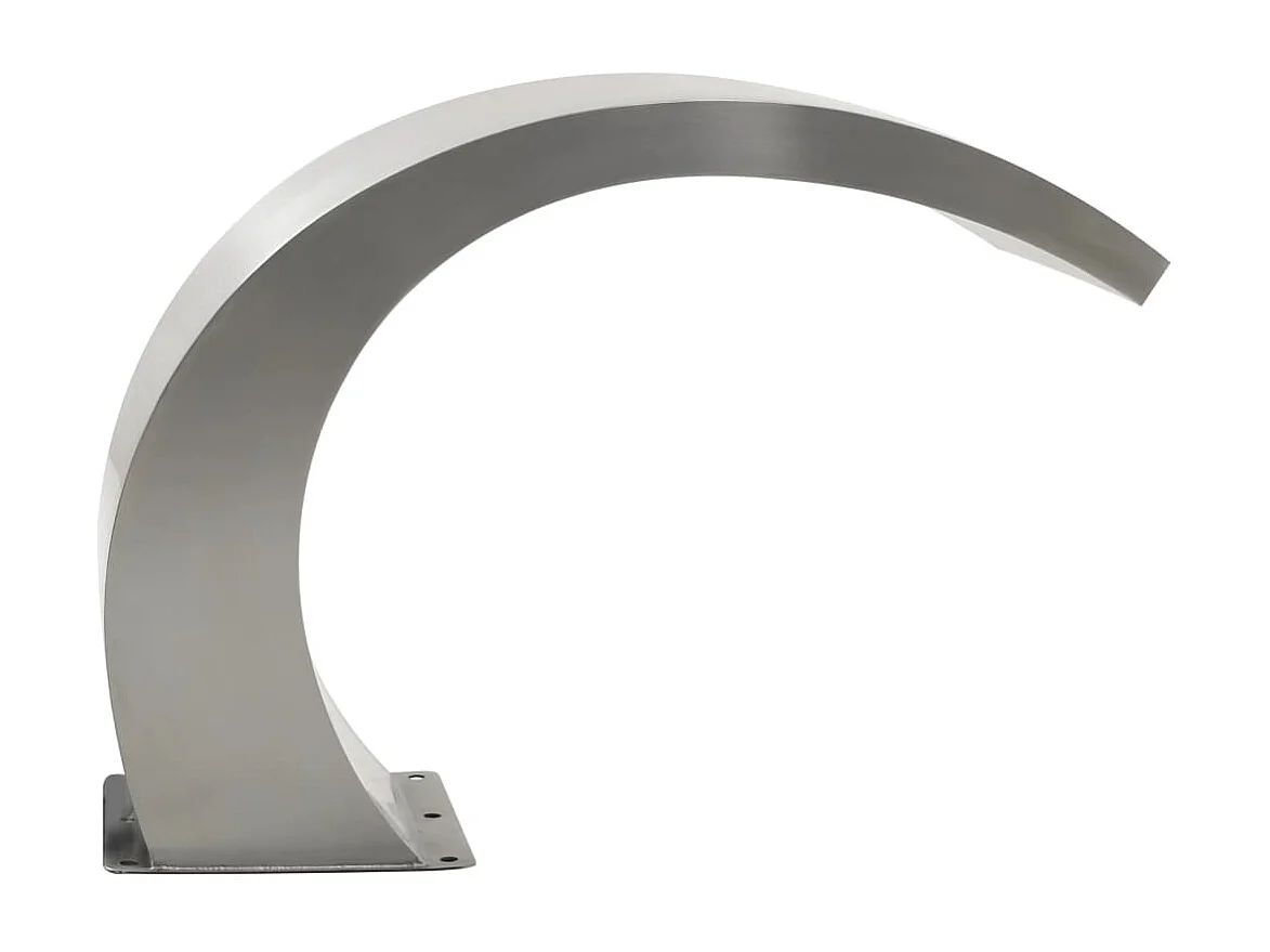 Zwembadfontein met LED's 30x60x45 cm roestvrij staal BE520409