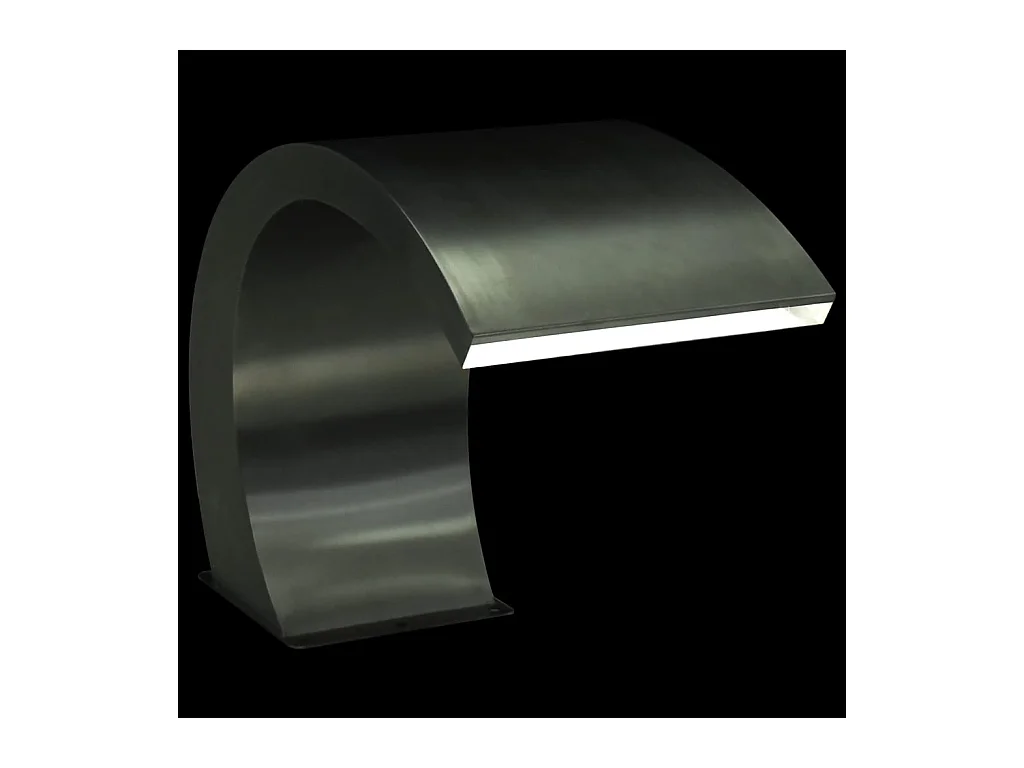 Zwembadfontein met LED's 30x60x45 cm roestvrij staal BE520409