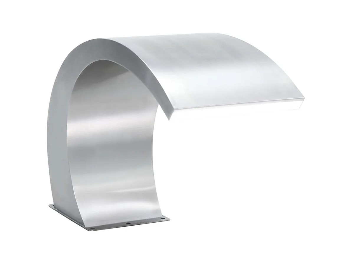 Zwembadfontein met LED's 30x60x45 cm roestvrij staal BE520409