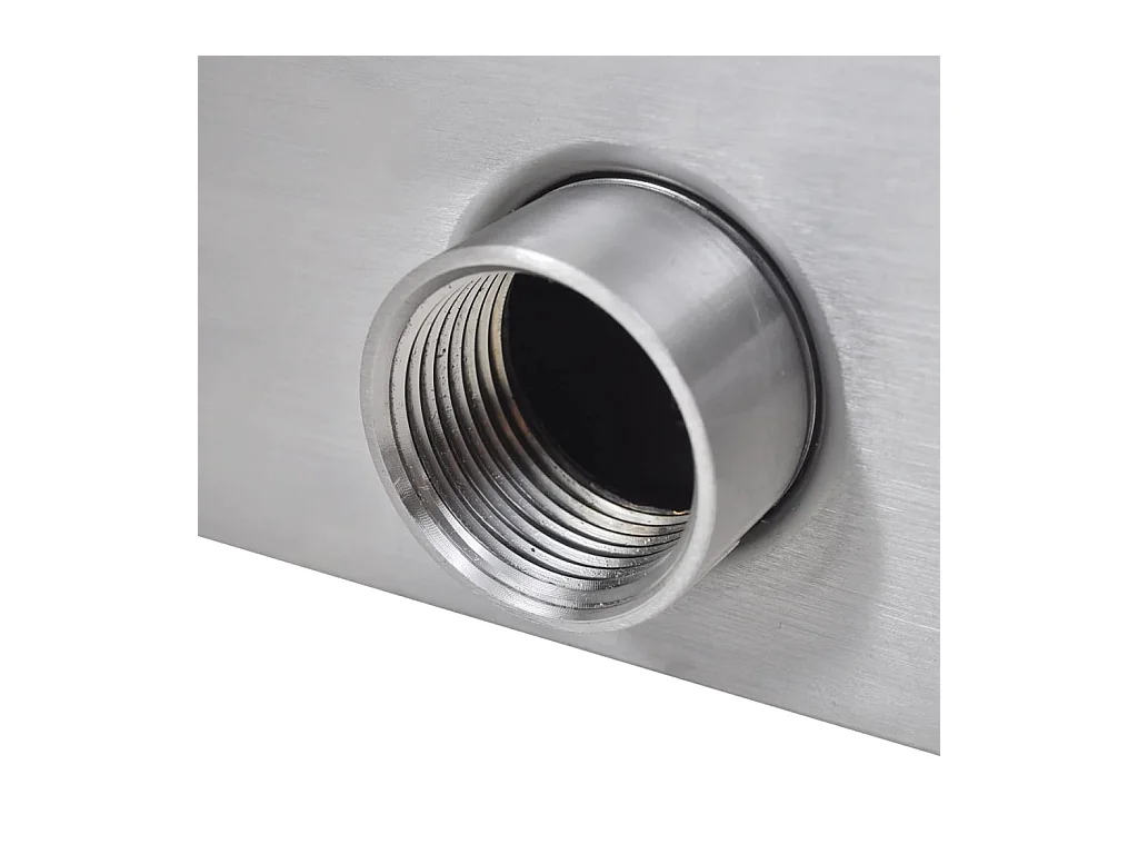 Zwembadwaterval rechthoekig 30 cm roestvrij staal BE360638