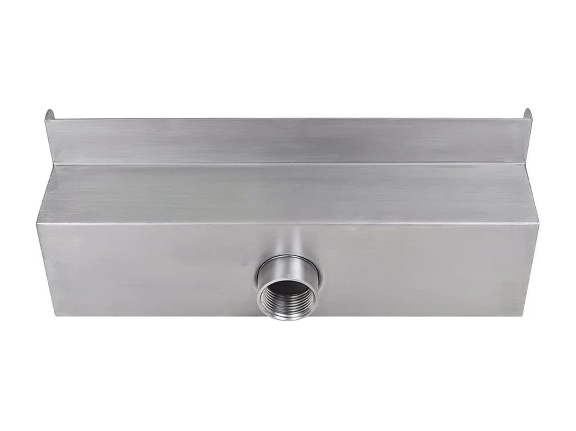 Fuente cascada rectangular piscina acero inoxidable 30 cm ES356787