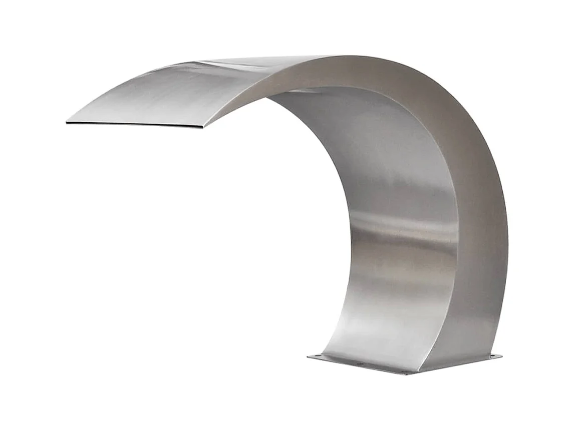 Fuente cascada para piscina de acero inoxidable 45x30x60 cm ES713676