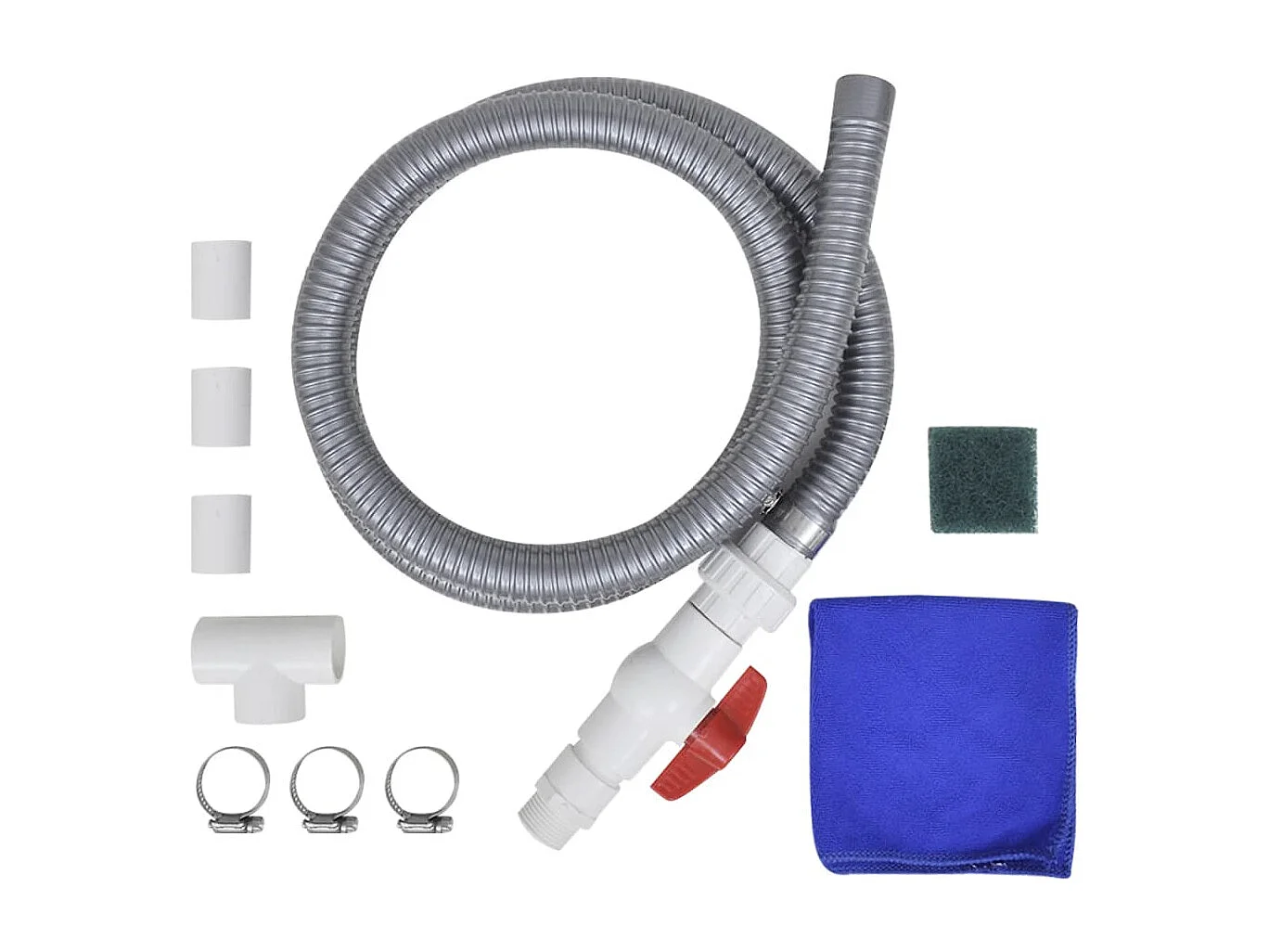 Fuente cascada para piscina de acero inoxidable 45x30x60 cm ES713676