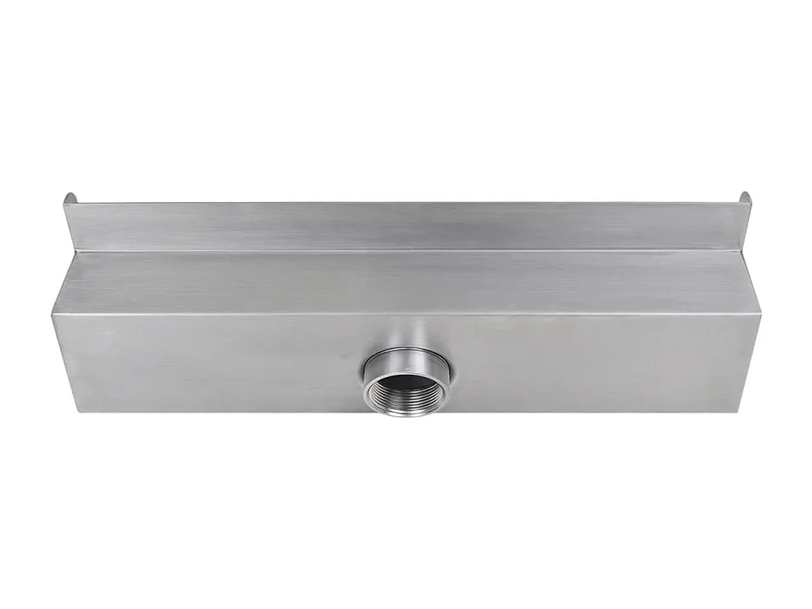 Lame d'eau rectangulaire 45 cm Acier inoxydable pour piscine FR369057