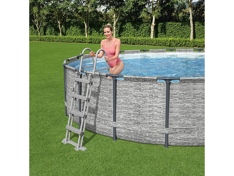 Échelle de piscine à 4 marches Flowclear 122 cm FR839008