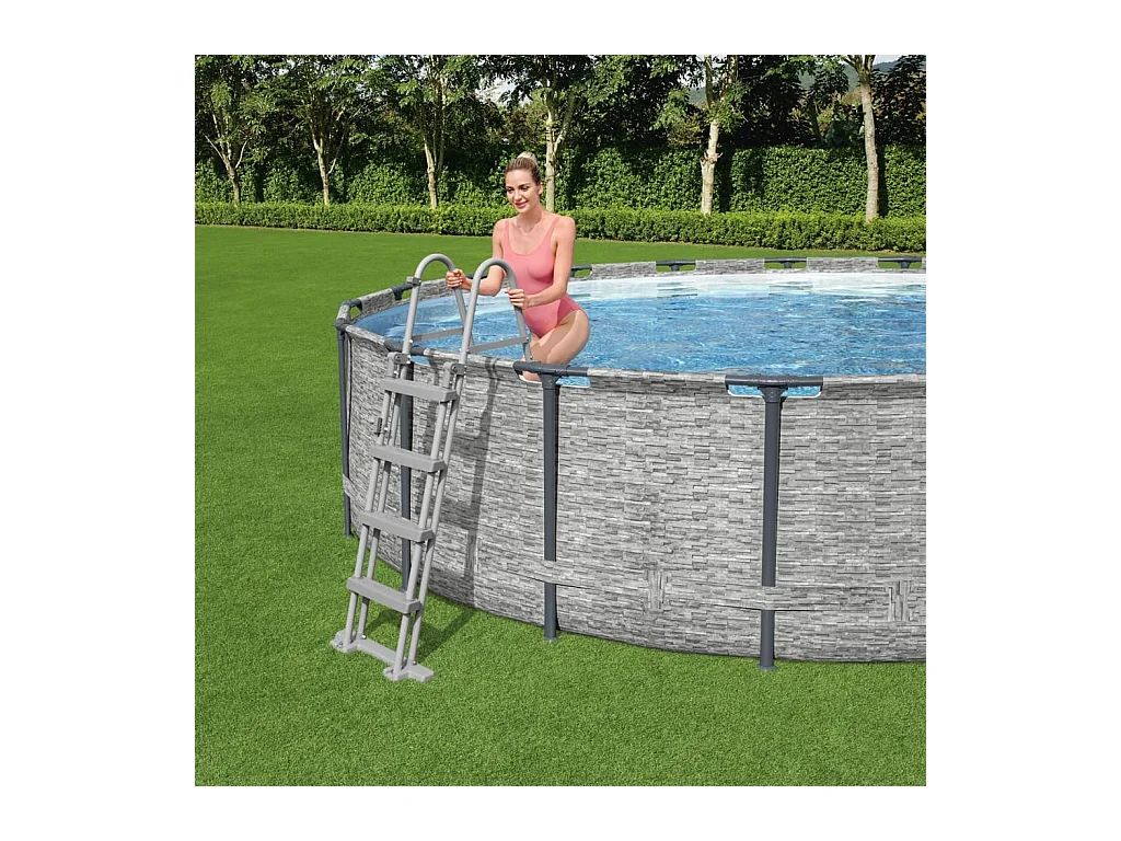 Échelle de piscine à 4 marches Flowclear 122 cm FR839008