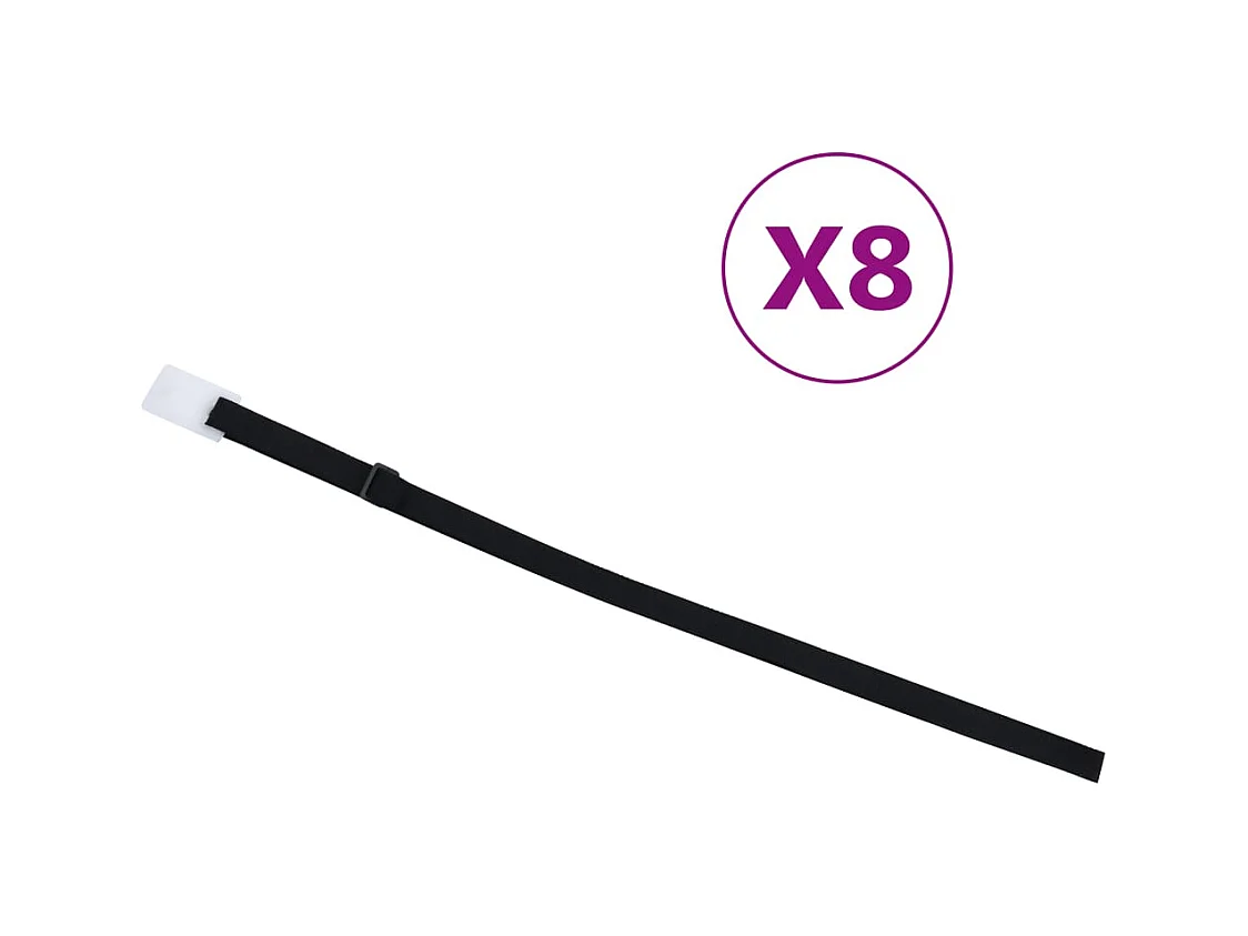 Fijaciones para enrollacobertor de piscina universal 8 uds 1,8m ES846097