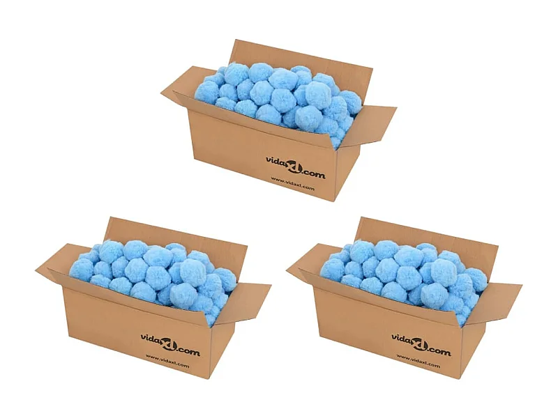 Bolas filtro de piscina antibacterias azul 2100 g polietileno ES148721