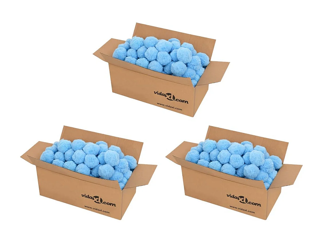 Boules anti-bactériennes filtrantes de piscine bleu 2100 g PE FR262217