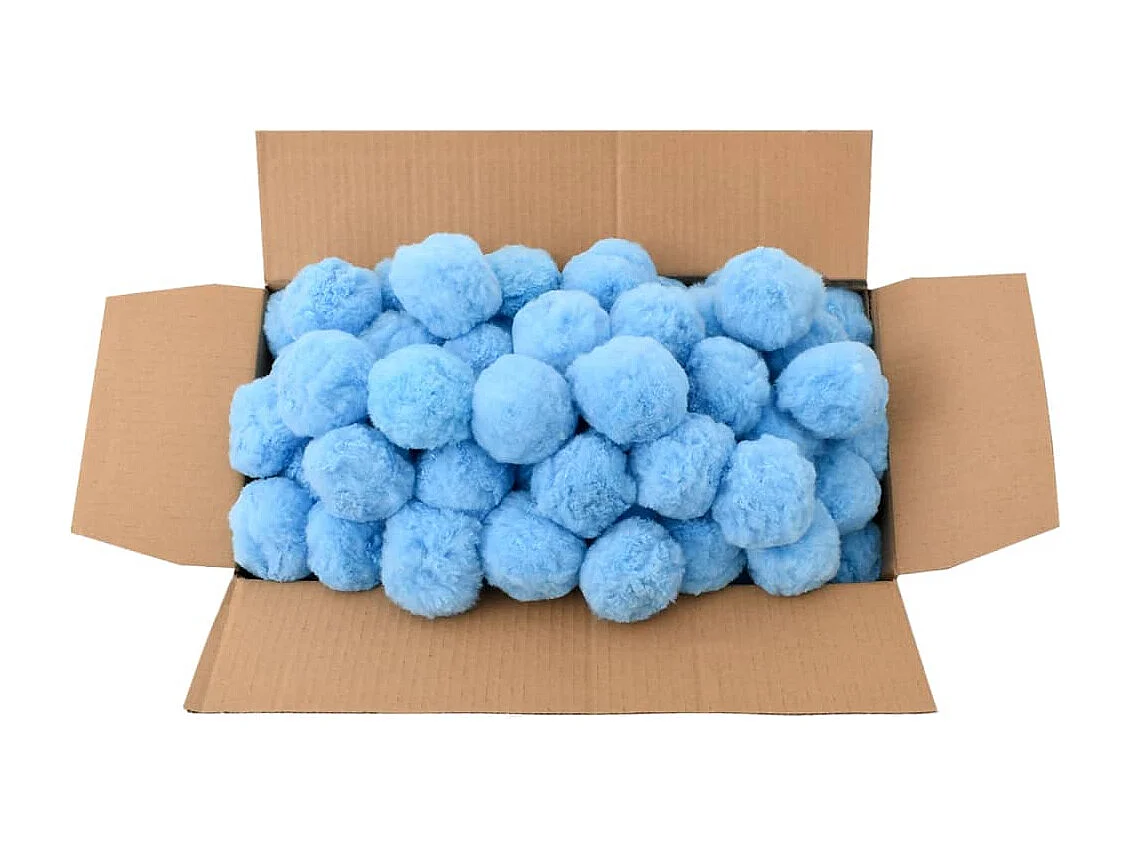 Bolas filtro de piscina antibacterias azul 2100 g polietileno ES148721