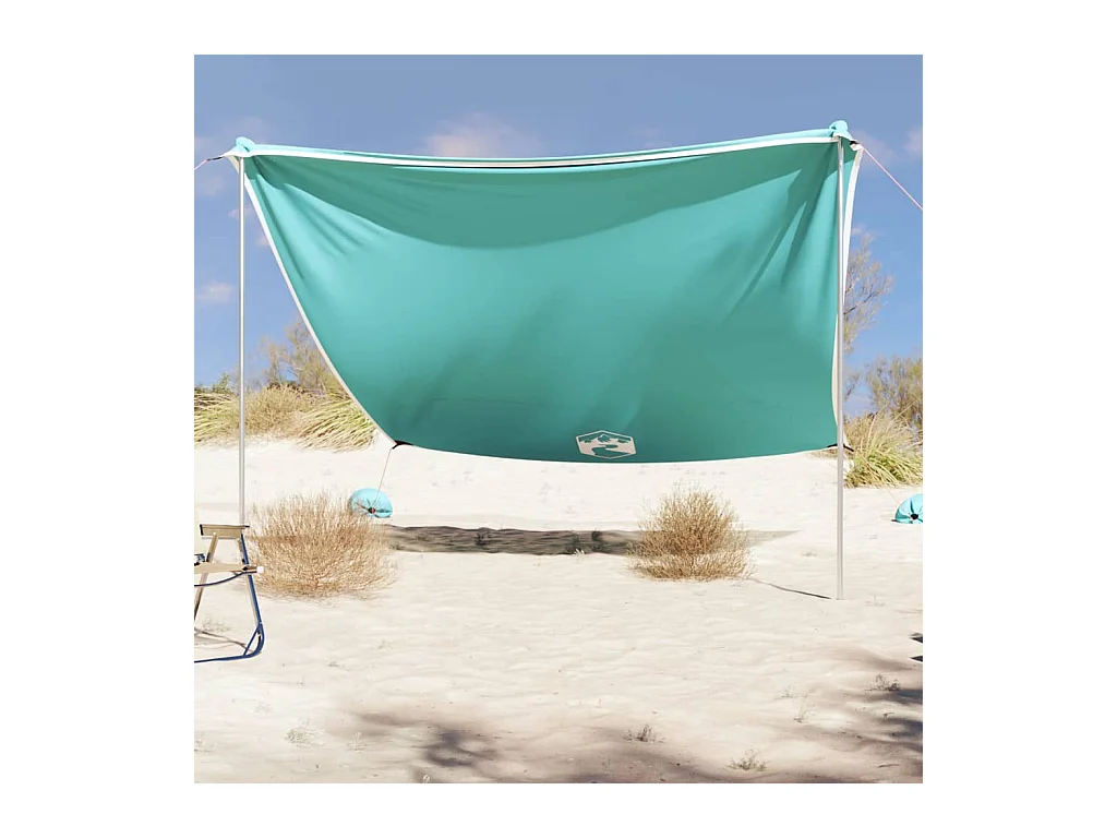 Toldo de playa con anclas de arena verde 304x300 cm ES797932