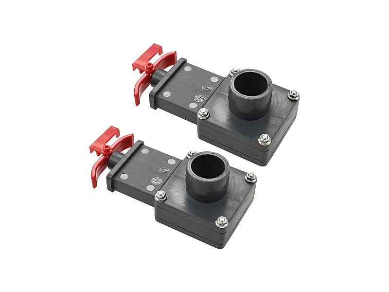 Vanne de portail de piscine 2 pcs 1,5" FR282379