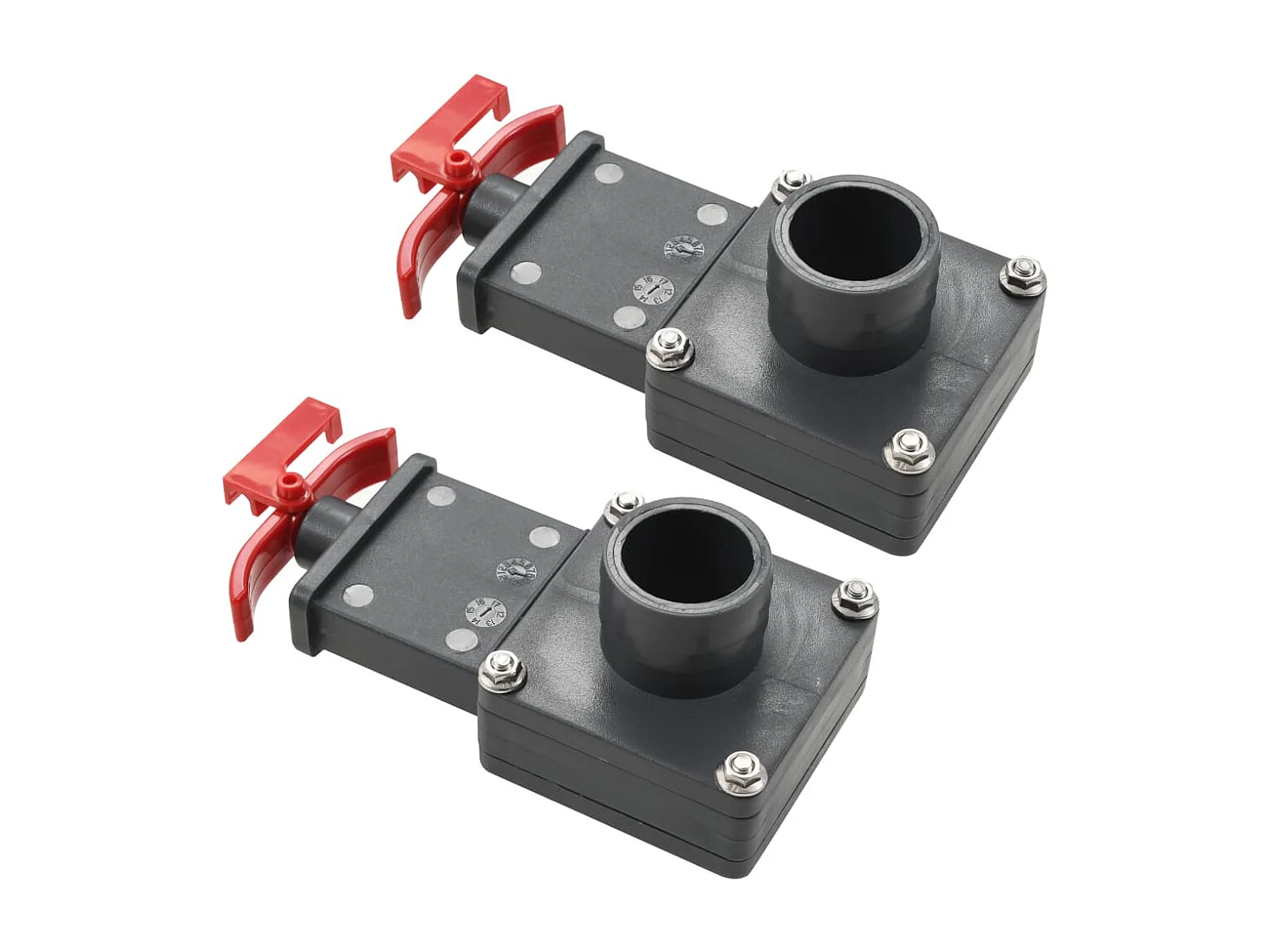 Vanne de portail de piscine 2 pcs 1,5" FR282379